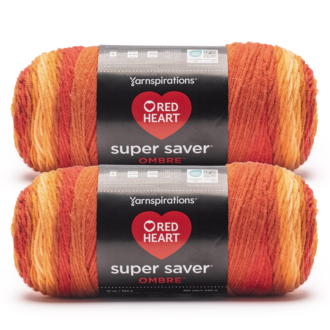 2 Pack Red Heart® Super Saver Ombre™ Yarn